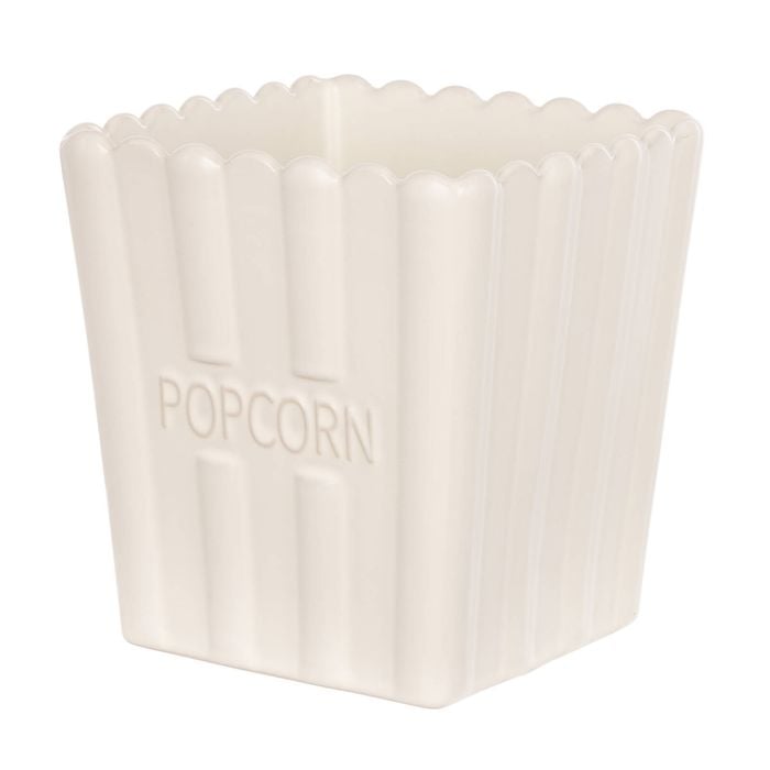 Davis & Waddell Peggy Large Stoneware Popcorn Bowl Off White 15x15x17cm