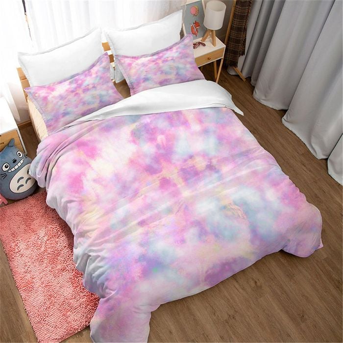 3D Color Tie Dye Quilt Cover Set Bedding Set Duvet Cover Pillowcases 109
