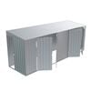 Build-a-Shed 1.5 x 5.2 x 2.0m Zinc Skillion Double Plus Double Hinged Side Doors Shed