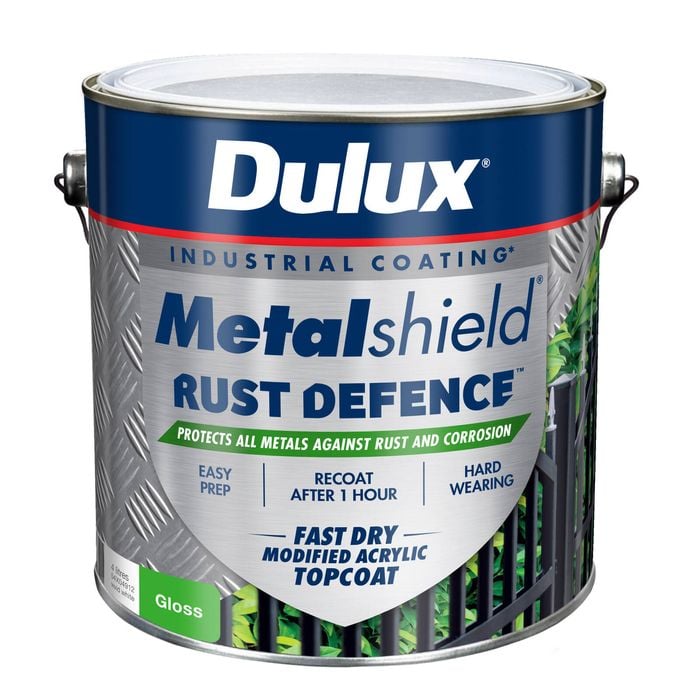 Dulux 4L Vivid White Gloss Metalshield Rust Defence