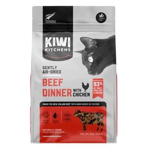 Kiwi Kitchens Gently Air Dried Beef Dinner With Chicken Dry Cat Food 1 Kg