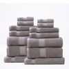 14pc Renee Taylor Brentwood Bath/Hand Towel Set 650 GSM Low Twist Cotton Whisper
