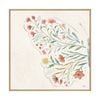 Artey | Wildflower Vibes VI No Words - Framed Canvas - Natural Frame - 100 x 100cm