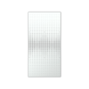 Walpix 1775 x 875 x 2.0mm Perforated Aluminium Decorative Screen Folded Profile Vision - White Satin