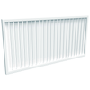 ProtectorAl 1001 - 2000 x 300 - 1000mm Pearl White Vertical 18mm Gap Aluminium Welded Slat Panel