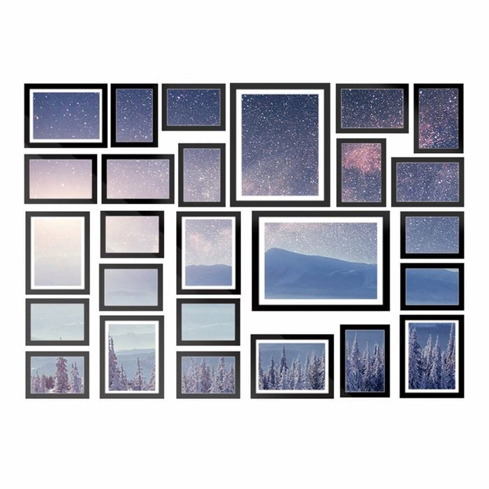 Artiss Photo Frames 26PCS 8x10in 5x7in 4x6in 3.5x5in Wall Mounted Black