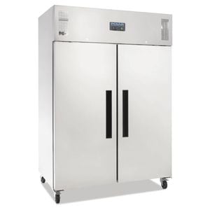 Polar G-series 2 Door Upright Fridge Stainless Steel 1200ltr - Commercial Solid Door Upright Fridges (dl895-a)
