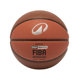 Decathlon - Size 7 Basketball Fiba Grip Match Bt500X - Brown - One Size