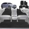 6D Diamond Car Floor Mats for Hyundai Kona 2017-2023-Full Set-Black-Outback GT