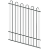 ProtectorAl 0350-1200W x 1500H Monument Loop Top Pool Fence Panel Raked Up to 15º