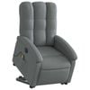 vidaXL Electric Stand up Massage Recliner Chair Armchair Dark Grey Fabric