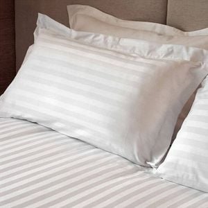 Jason Commercial Super King Satin Stripe Flat Sheet 300x330cm