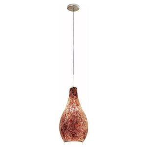 VASCO - Mosaic Crackled Glass Pendants Red Glass