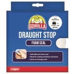 Gorilla 9 x 6mm x 4m White Draughts Stop Foam Seal