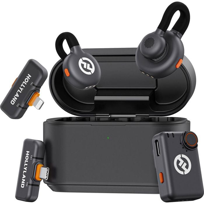 Hollyland Lark M2S Duo Wireless Microphone Ultimate Combo Kit(2 x TX + 3 x RX)