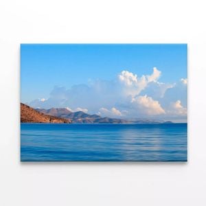 Body of Water with Mountains  Print 100% Australian Made 90 x 60cm  (Stretched)