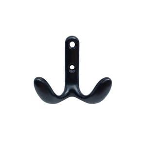 Taskmaster 55mm Matte Black Double Robe Hook