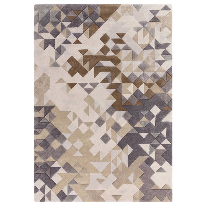 The Rug Connection Asiatic Enigma Grey 290x200cm - Large Hand Tufted Indoor Floor Rug