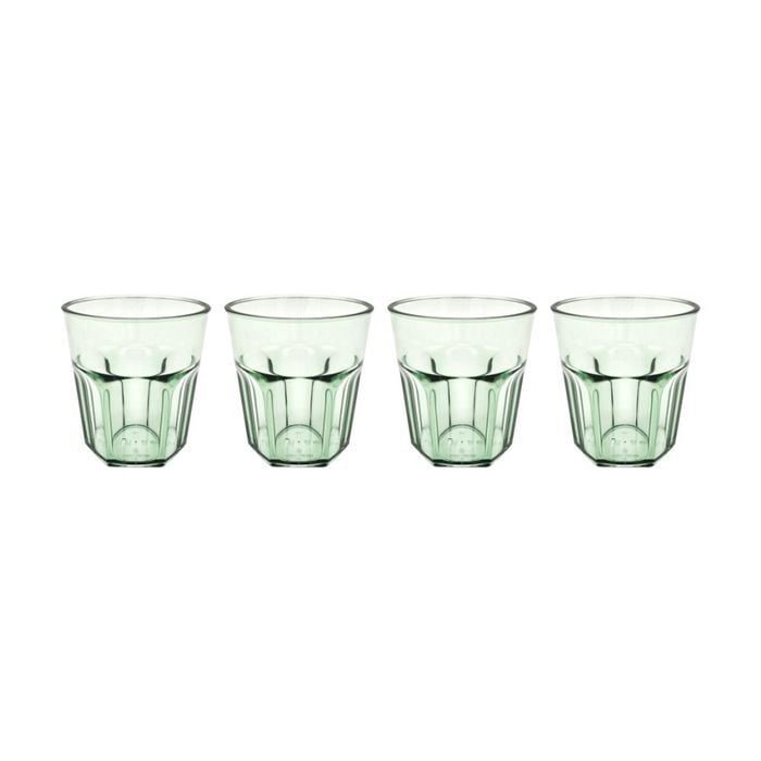 6x 4pc Partyware Reusable Drinking Tumbler Cup Set 210ml Assorted