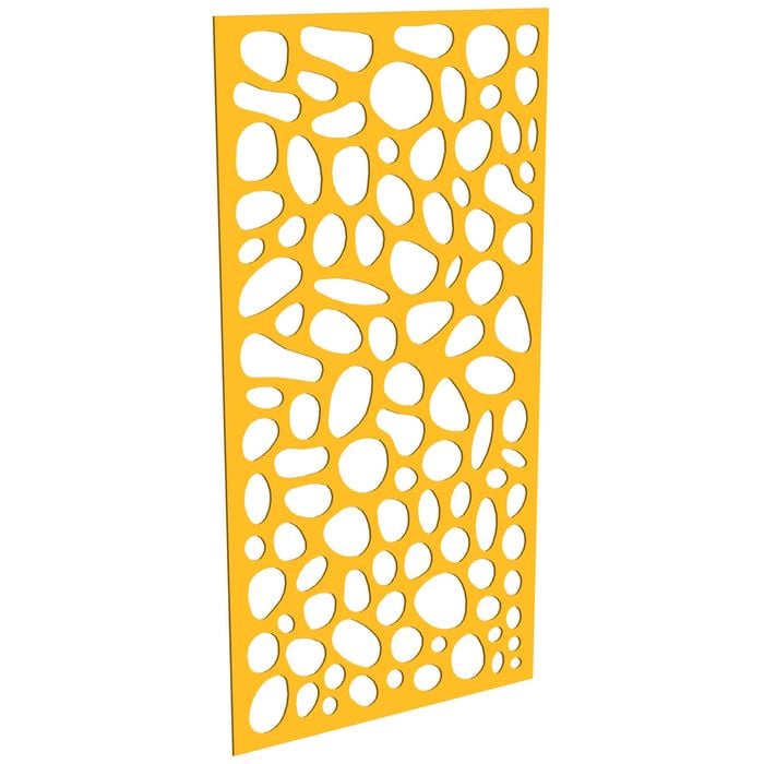 ProtectorAl 300-1200w x 1201-2400h Dark Yellow/Gloss White Riverstone Unframed Composite Deco Panel