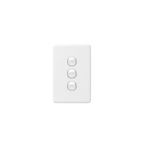 DETA White X6 Vertical Triple Switch