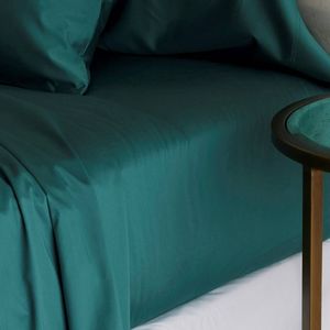 Bedding Co. Fitted Sheet 1200TC Egyptian Cotton Emerald Green Queen