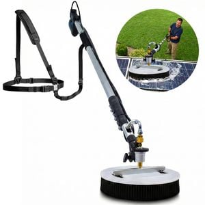 Jet-usa 5.5m Telescopic Rotary Surface Cleaner Brush, For Solar Panels, Walls, Windows, M22 Pressure Washer Connection