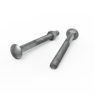 ZENITH M12 x 130mm Hot Dip Galvanised Cup Head Bolts & Nuts - Each