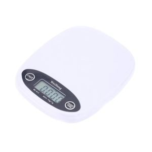 7Kg Electronic Kitchen Scale 1g Graduation Backlit LCD - White