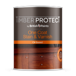 Timber Protect 250ml Oil Based Dark Brown One Coat Stain And Varnish