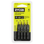 Ryobi 4-Piece Countersink Drill Bit Set