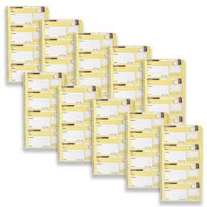 10pc Spirax 550 Telephone Message Book Carbonless Writing Stationery 40-pages