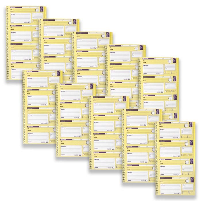10pc Spirax 550 Telephone Message Book Carbonless Writing Stationery 40-pages