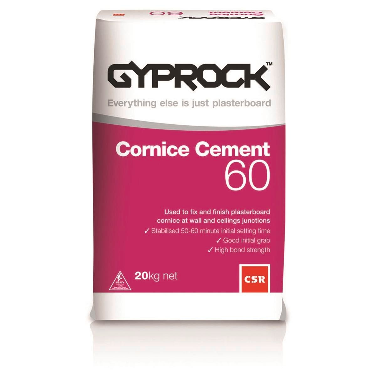 Gyprock CSR 20kg Cornice Cement 60 - Bunnings Australia