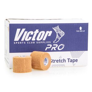 Hand Tearable Sports Tape for Fast Application and Quick Overwrap - Beige 50mm x 6.9m - Box of 24