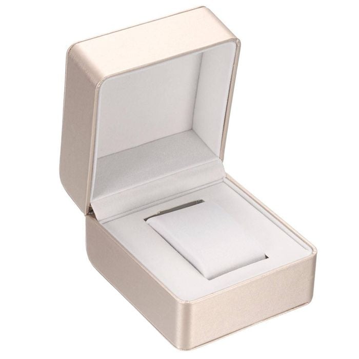 Catzon Watch Box Single Slot Portable Organizer Display Case-gold