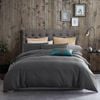 CottonMore 100% Cotton 650tc Soft Sateen Fabric Steel Grey Quilt Cover Set - King
