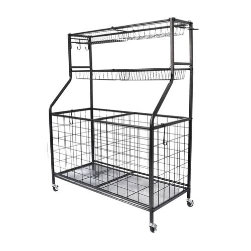 Social Hike Storage Organiser Trolley On Wheels Garage Sports Equipment Basket Bunnings Australia