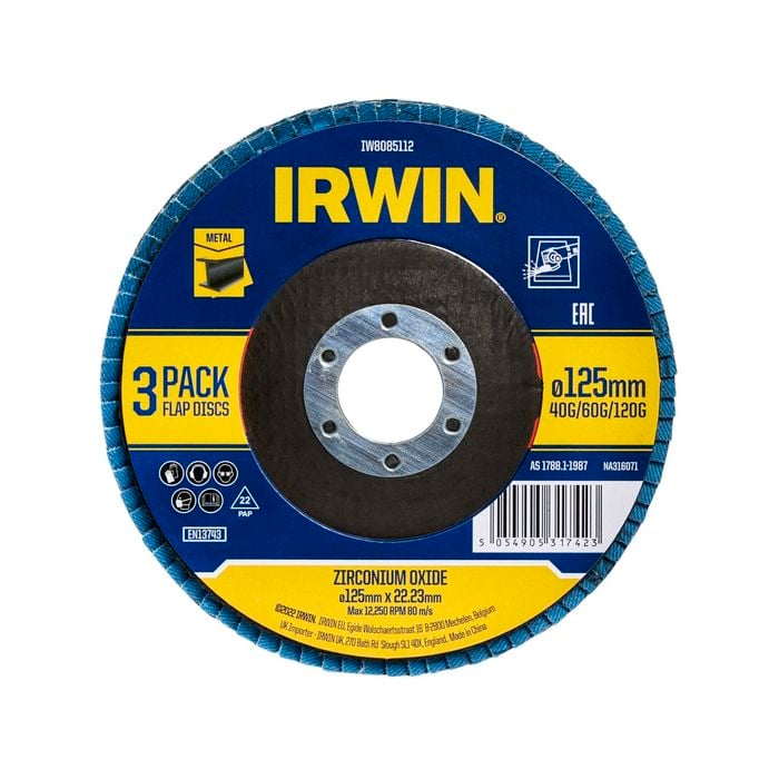 IRWIN 3 Piece Flap Wheel Set