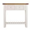 1825 Interiors Tuscan Console Table Furniture With Slatted Shelf Two Tone 80cm