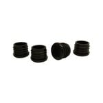 Surface Gard 22mm Black Round Plastic Internal Chair Tip - 4 Pack
