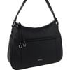 Milleni Women's Handbag Vegan Leather Contemporary Fashion Tote Bag Black
