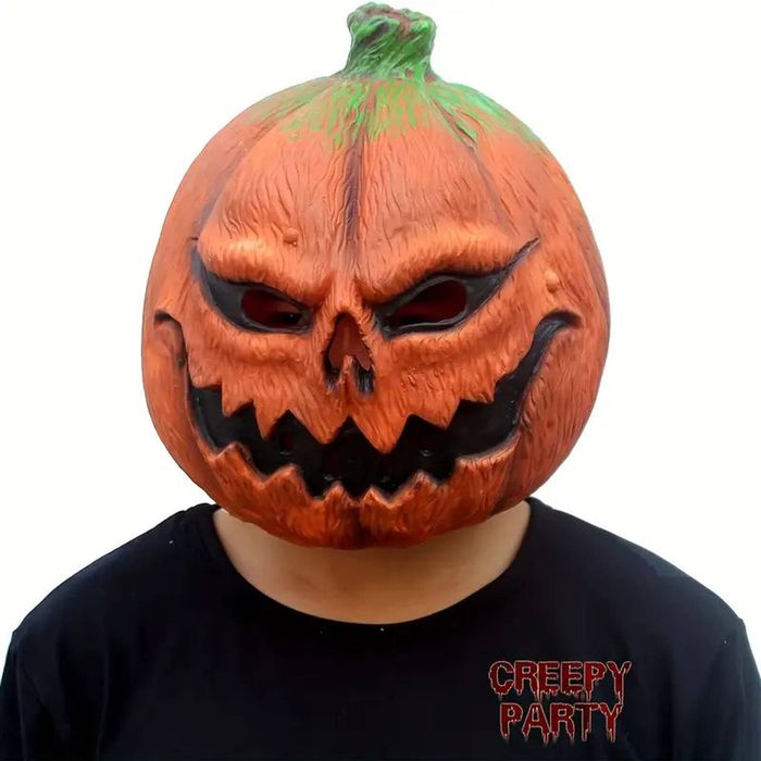 Lifebay Spooktacular Pumpkin Face Head Mask for Halloween