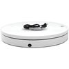 Christabelle 60cm 100kg Commercial Electric Shop Display Rotating Turntable Platform with Power Outlet - White