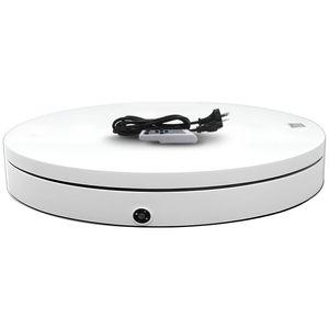 Christabelle 60cm 100kg Commercial Electric Shop Display Rotating Turntable Platform with Power Outlet - White