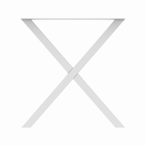 Rapid 700 x 732 x 50mm White Steel Tube Masaya Table Leg 