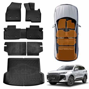 Floor Mats Boot Liner for Chery Tiggo 7 Super Hybrid 2025-Onwards Cargo Kick Back Seat Cover