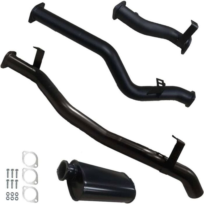 Ignite Exhausts Dpf Back For Toyota Landcruiser 79 Series V8 S/cab 3" With Muffler Black Aluminised Steel