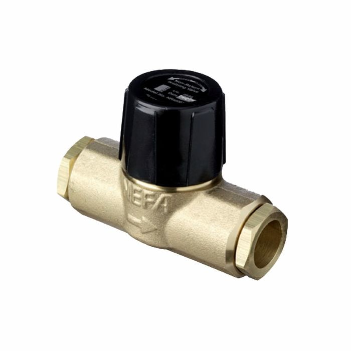 Nefa 20mm DR Brass Female Non Return Isolation Valve