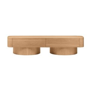 Gidon  220cm 2 Drawers ETU Entertainment TV Unit Natural